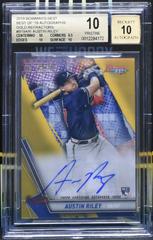 Austin Riley [Gold Refractor] #B19-ARI Baseball Cards 2019 Bowman's Best of 2019 Autographs Prices