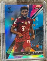 Alphonso Davies [Blue] Soccer Cards 2021 Topps Finest UEFA Champions League Prices