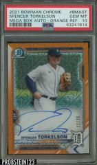 Spencer Torkelson [Orange Refractor] #BMA-ST Baseball Cards 2021 Bowman Chrome Mega Box Mojo Autographs Prices