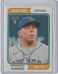 Francisco alvarez [Flip Stock] #388 Baseball Cards 2023 Topps Heritage Prices