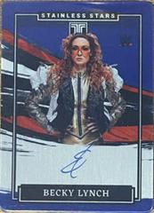 Becky Lynch [Blue] #SS-BLY Wrestling Cards 2022 Panini Impeccable WWE Stainless Stars Autographs Prices