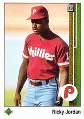 Ricky Jordan #35 Baseball Cards 1989 Upper Deck Prices