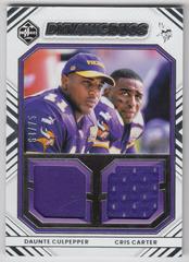 Daunte Culpepper, Cris Carter [Silver] #DD-MIN2 Football Cards 2022 Panini Limited Dynamic Duos Prices