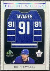 John Tavares Hockey Cards 2021 SP Game Used Frameworks Prices