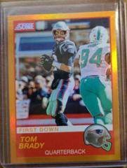 Tom Brady [First Down] #142 Football Cards 2019 Panini Score Prices