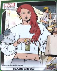 Black Widow [Green Crackle] #176 Marvel 2023 Upper Deck Platinum Prices