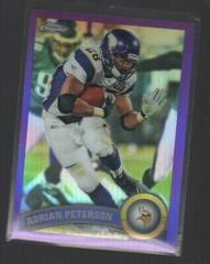 Adrian Peterson [Purple Refractor] #220 Football Cards 2011 Topps Chrome Prices