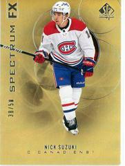 Nick Suzuki [Gold] Hockey Cards 2020 SP Authentic Spectrum FX Prices