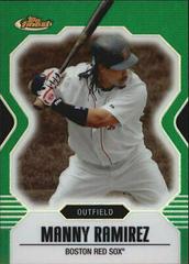 Manny Ramirez [Green Refractor] #25 Baseball Cards 2007 Finest Prices