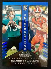 Trevor Lawrence [Blue] #INT-1 Football Cards 2021 Panini Absolute Introductions Prices