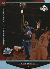 Karl Malone #C4 Basketball Cards 1998 Upper Deck Ovation Superstars of the Court Prices