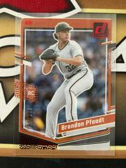Brandon Pfaadt [Red] #3 Baseball Cards 2023 Panini Chronicles Clearly Donruss Prices