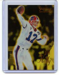 Jim Kelly [Mirror Gold] Football Cards 1995 Panini Select Certified Prices