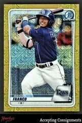 Wander Franco [Gold Refractor Mega Box Mojo] #BCP-1 Baseball Cards 2020 Bowman Chrome Prospects Prices