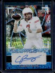 Cameron Rising [Metalized Sparkles Blue] #FP-CR1 Football Cards 2022 Leaf Flash Photography Autographs Prices