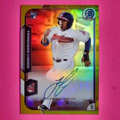 Francisco Lindor [Gold Refractor] Baseball Cards 2015 Bowman Chrome Autograph Rookies Prices