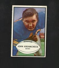 John Kreamcheck Football Cards 1953 Bowman Prices