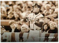 Chipper Jones [Sepia Filter] Baseball Cards 2022 Topps Black and White Prices