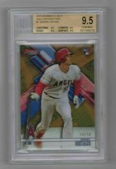 Shohei Ohtani [Gold Refractor] #1 Baseball Cards 2018 Bowman's Best Prices