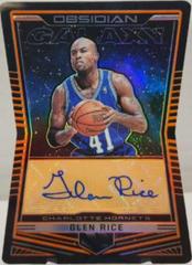 Glen Rice [Orange] Basketball Cards 2018 Panini Obsidian Galaxy Autographs Prices