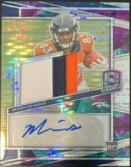 Marvin Mims #17 Football Cards 2023 Panini Spectra Rookie Autograph Hyper Prices