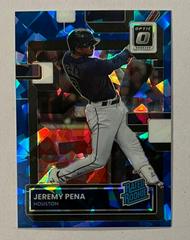 Jeremy Pena [Blue Ice] #119 Baseball Cards 2022 Panini Donruss Optic Prices
