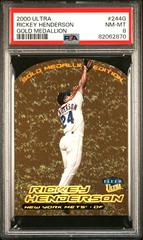 Ricky Henderson [Gold Medallion] #244G Baseball Cards 2000 Ultra Prices