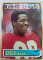 Henry Marshall Football Cards 1983 Topps Prices