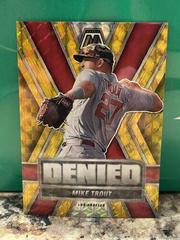 Mike Trout [Gold] Baseball Cards 2022 Panini Mosaic Denied Prices