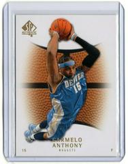 Carmelo Anthony #67 Basketball Cards 2007 SP Authentic Prices