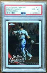 Albert Pujols [Autograph] #32 Baseball Cards 2010 Topps Chrome Prices