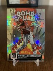 Nicholas Castellanos [Holo] Baseball Cards 2022 Panini Donruss Optic Bomb Squad Prices