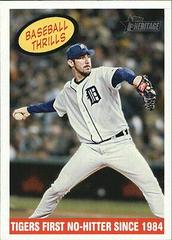 Justin Verlander [Black Back] Baseball Cards 2008 Topps Heritage Prices