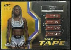 Angela Hill [Gold Refractor] #TFT-28 Ufc Cards 2024 Topps Chrome UFC Tale of the Tape Prices