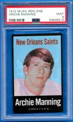 Archie Manning Football Cards 1972 NFLPA Iron Ons Prices