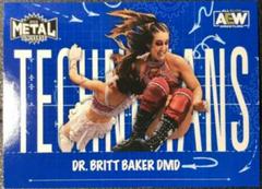 Dr. Britt Baker Wrestling Cards 2022 SkyBox Metal Universe AEW Technicians Prices