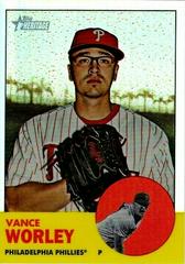 Vance Worley [Refractor] #HP63 Baseball Cards 2012 Topps Heritage Chrome Prices