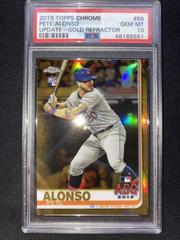 Pete Alonso [Gold Refractor] Baseball Cards 2019 Topps Chrome Update Prices
