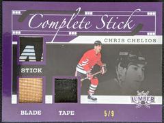 Chris Chelios [Platinum] #CS-CC1 Hockey Cards 2021 Leaf Lumber Complete Stick Prices