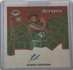 Romeo Langford [Red Wave] Basketball Cards 2019 Panini Mosaic Rookie Scripts Prices