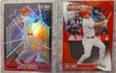 Mike Trout [Red] #17 Baseball Cards 2022 Panini Chronicles Threads Prices