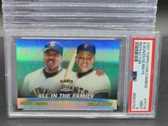 B. Bonds, W. Mays [Refractor] Baseball Cards 2001 Topps Chrome Combos Prices