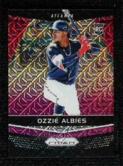 Ozzie Albies [Purple Mojo] Baseball Cards 2018 Panini Chronicles Prizm Prices