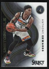 Anthony Edwards #18 Basketball Cards 2022 Panini Select Unstoppable Prices