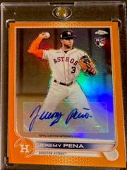 Jeremy Pena [Orange] #AC-JP Baseball Cards 2022 Topps Chrome Update Autographs Prices