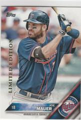 Joe Mauer #286 Baseball Cards 2016 Topps Limited Edition Prices