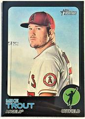 Mike Trout [Black] #100 Baseball Cards 2022 Topps Heritage Prices