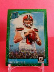 Baker Mayfield [Green Velocity] Football Cards 2018 Donruss Optic Prices