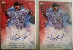 German Marquez [Autograph Red] Baseball Cards 2017 Topps Inception Prices
