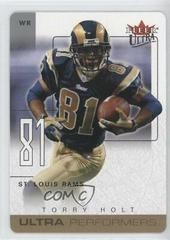 Torry Holt [Gold Die Cut] #15 UP Football Cards 2004 Ultra Performers Prices